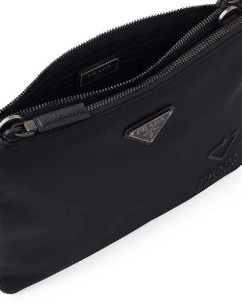 borsa prada nylon nera tracolla|Borsa A Tracolla In Re.